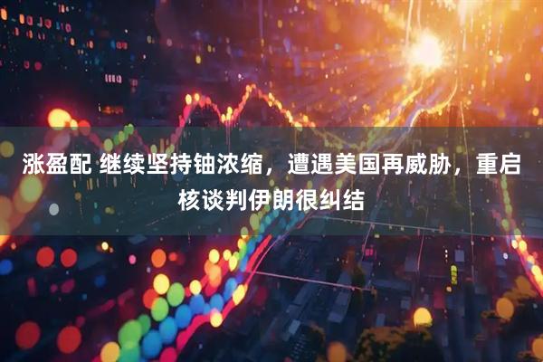 涨盈配 继续坚持铀浓缩，遭遇美国再威胁，重启核谈判伊朗很纠结